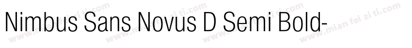 Nimbus Sans Novus D Semi Bold字体转换